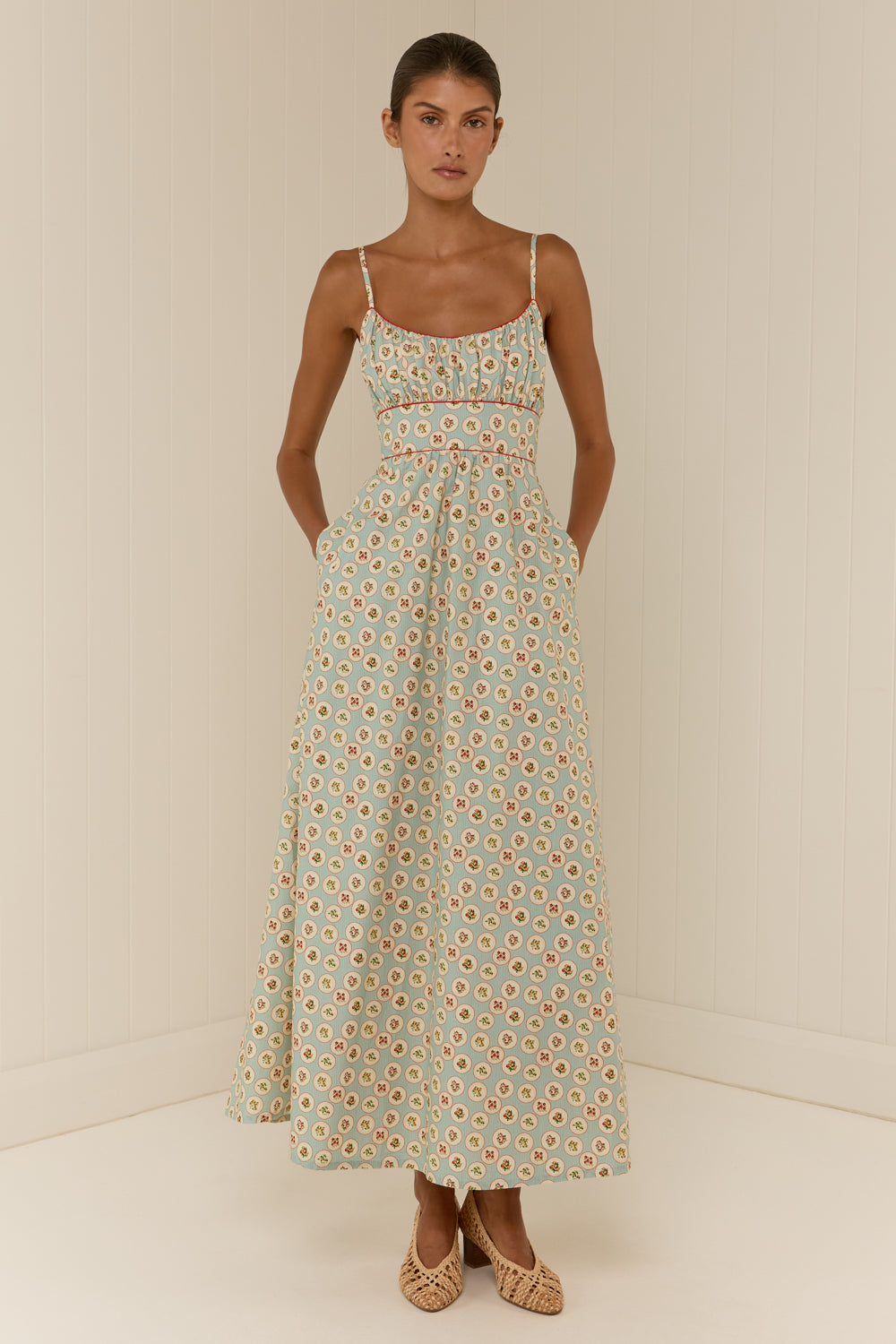 palm midi dress Palm Noosa Bambi Cotton Poplin Midi Dress