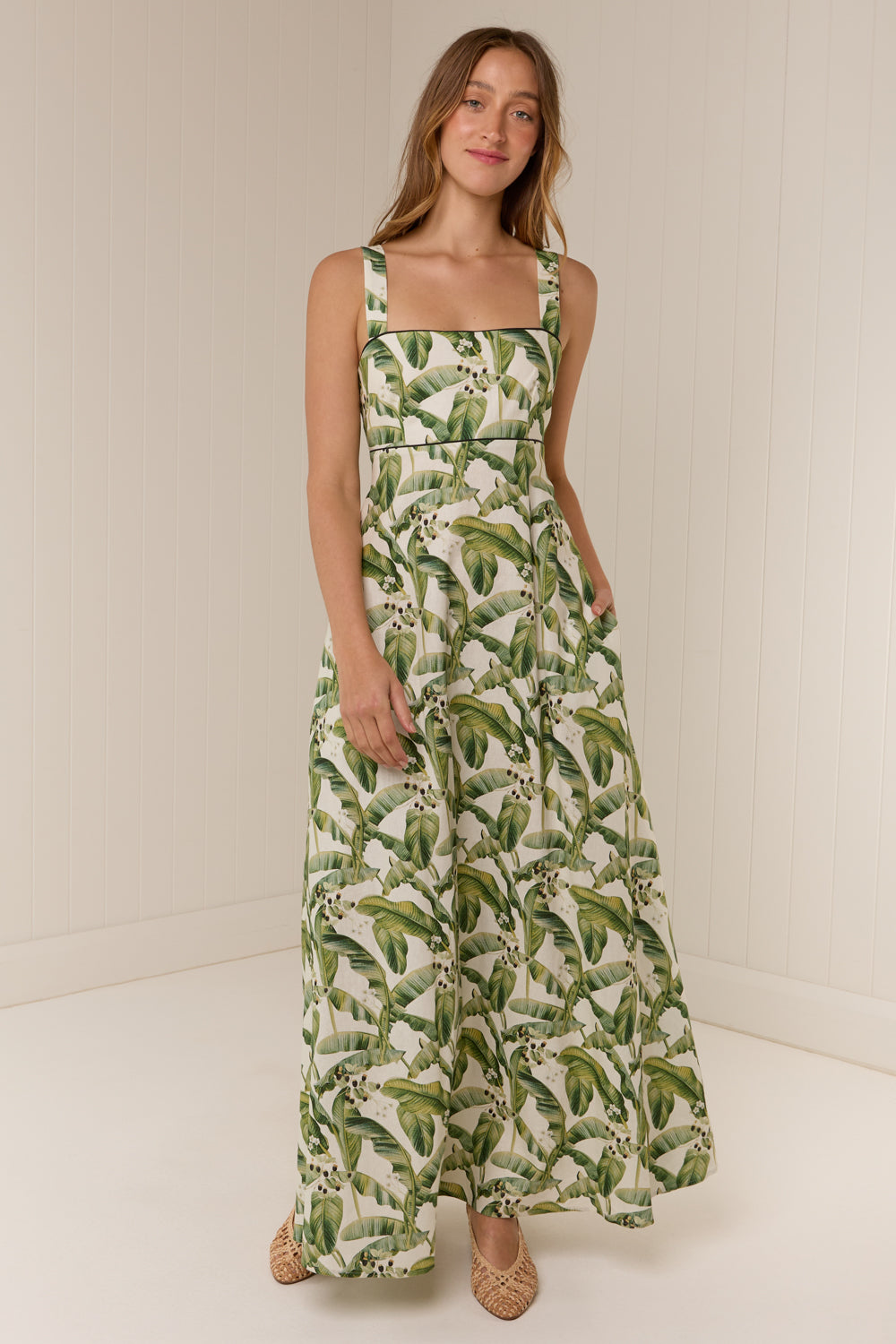 Palm Noosa Belle Linen Maxi Dress | Exclusive Riviera Print A-Line Multicolor / AU 8 (US 4) Palm Noosa Belle Linen Maxi Dress | Exclusive Riviera Print A-Line Multicolor / AU 8 (US 4)
