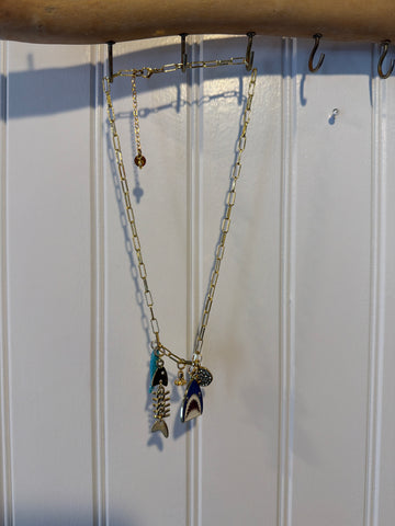 Paperclip necklace for Charms