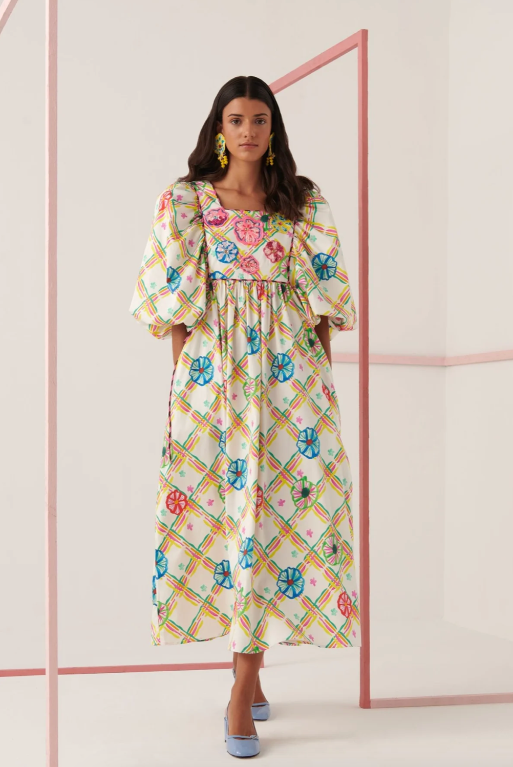white christmas dresses CELIA B Pink and Pearl Aruna Dress – Pasha Living main image 0