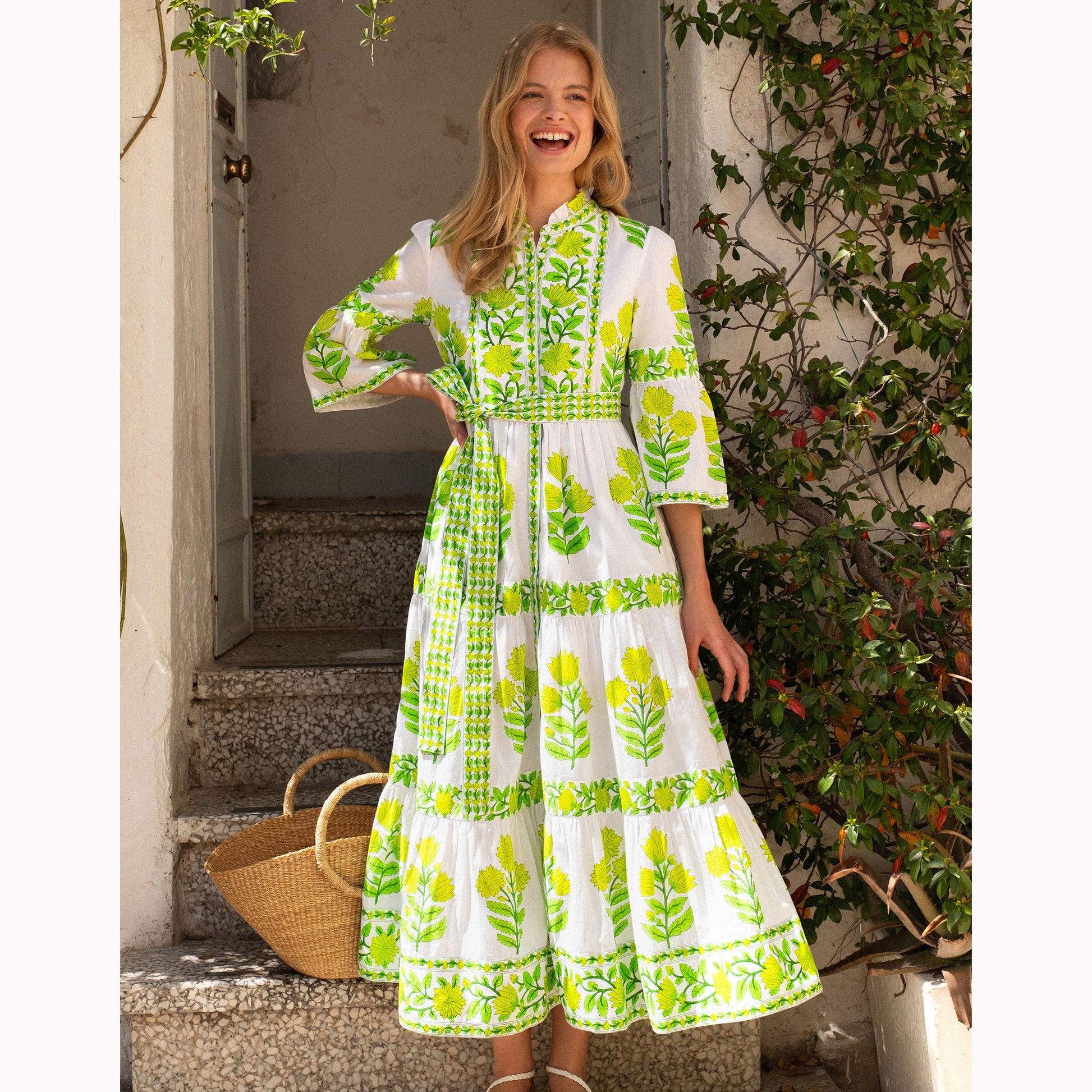 Pink City Print Gemma Lime Dress REMY Creations Pink City Print Gemma Lime Dress REMY Creations
