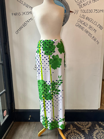 ROHKA 24 Green Rose Pencil Skirt