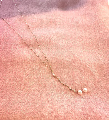 Dainty Double Pearl Necklace