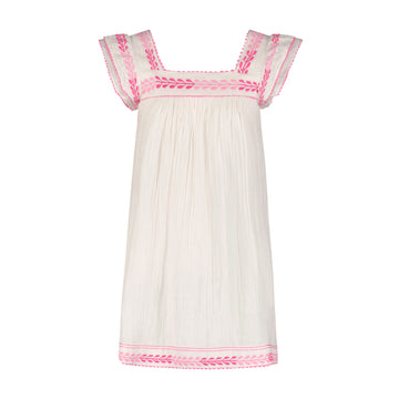 Mini Sandrine Cotton Gauze Dress with Embroidery by Mer St Barth