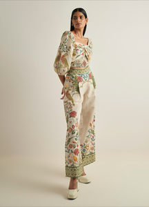 Ranna Gill Floral Wide Leg Pant