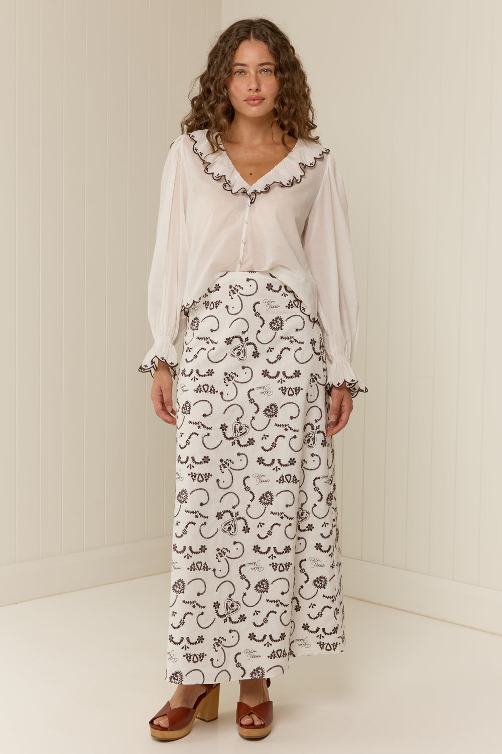 Palm Noosa Carolina Maxi Linen Skirt