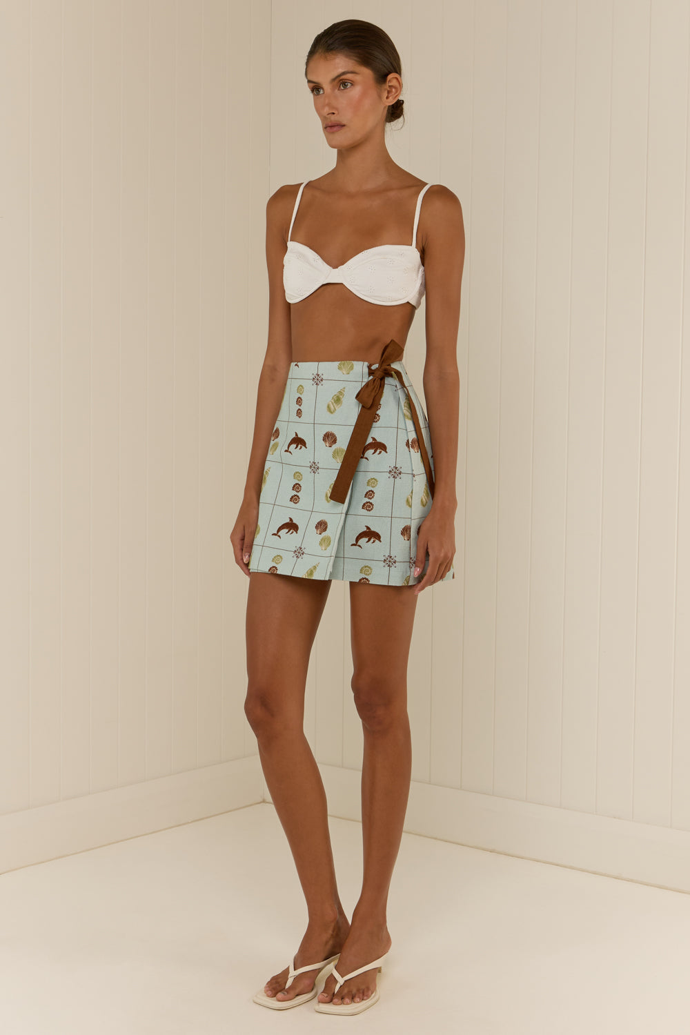 MARGE WRAP MINI SKIRT/巻きスカート Palm Noosa Rex Wrap Skirt – REMY Creations