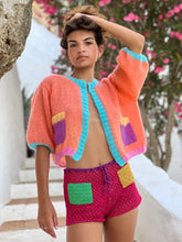 Load image into Gallery viewer, Rose Carmine Sweet Cardigan