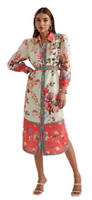 Load image into Gallery viewer, Ranna Gill Floral/Pink Shirtdress