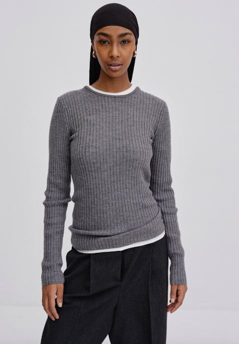 Herskind Ribbed Slim Crew Sweater