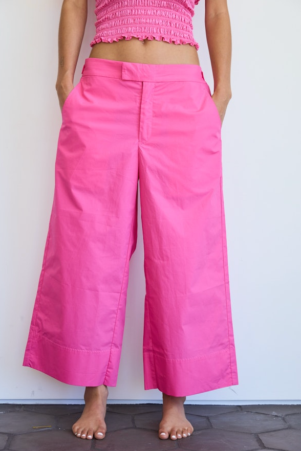 Brazeau Relaxed Low-Rise Cotton Sailor Trousers