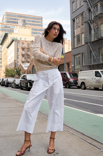 Brazeau Relaxed Low-Rise Cotton Sailor Trousers
