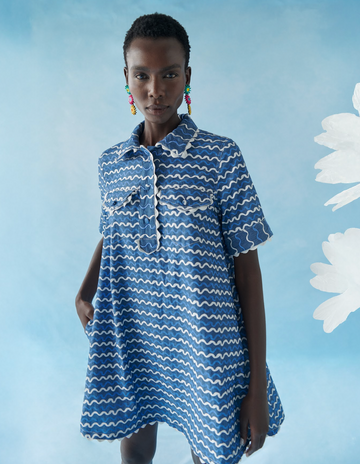 Celia B Blueberry Wave Mini Dress