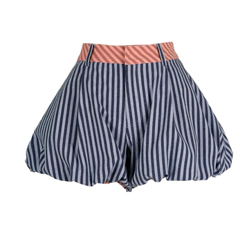 Celia B Mirel Striped Bubble Shorts