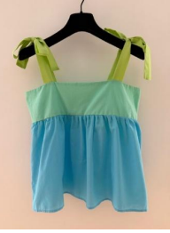 Rose Carmine Baby Doll Top