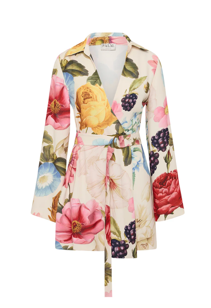 Palm Noosa - Quieta Mini Wrap Floral Dress