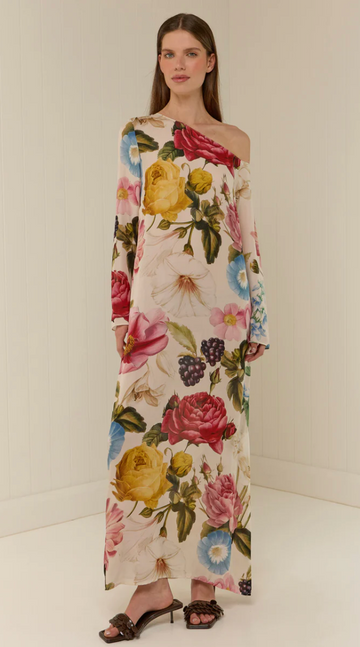 Palm Noosa - Goldie One Shoulder Floral Maxi Dress