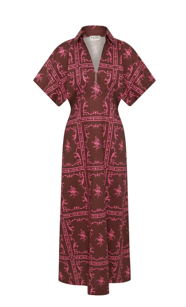 Palm Noosa - Jasmine Linen Mid-calf Dress