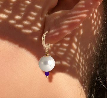 La Mome Bijou - Parisian Pearls - Pearl Hoops Earrings