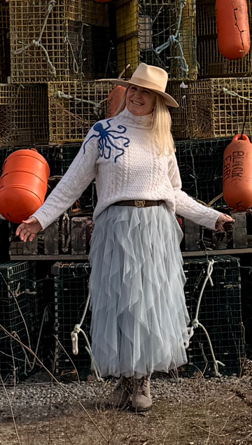 REMY Ocho Cashmere Octopus Sweater