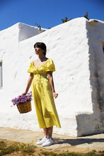 Load image into Gallery viewer, C Marcheli &quot;Maryanne&quot; Yellow Check Dress