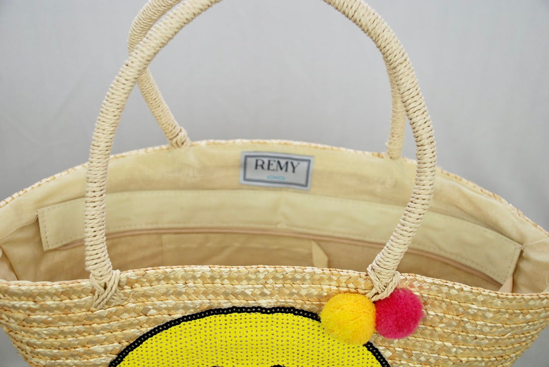 Happy Straw Bag