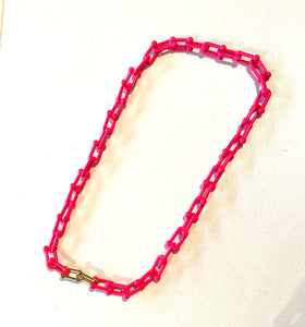 Link Enamel Necklaces