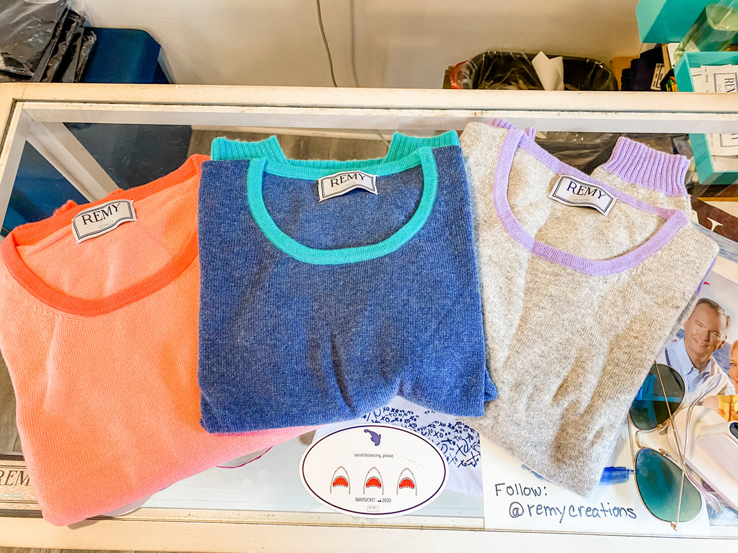 REMY Cashmere Twotone sweaters