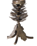 Candlestand - Metal Pinecone
