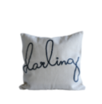 "Darling" Square Pillow