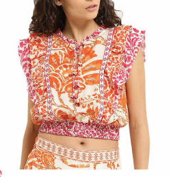 Ranna Gill Ruffle Top