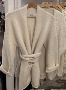 Alpaca-licious Belted Cardigan