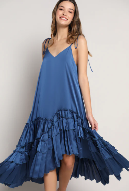 Kleid Royal Blue Strap dress