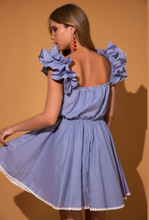 Load image into Gallery viewer, C Marcheli Striped Mini Dress