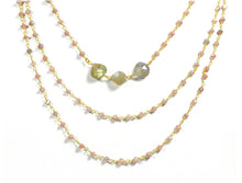 Load image into Gallery viewer, Electric Picks Twilight 3 Layer Moonstone Necklace