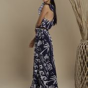Load image into Gallery viewer, PN L&#39;Espadon Linen Print Maxi Wrap Skirt