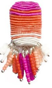 Suzanna Dai Saltillo Tassel Button Earrings